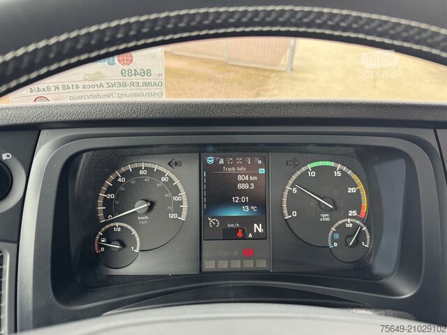 Camion benne à bras amovible Mercedes-Benz Arocs 4148 K 8x4/4 Arocs 4148 K 8x4/4/45, Turbo-Retarder-Kupplung, Grounder