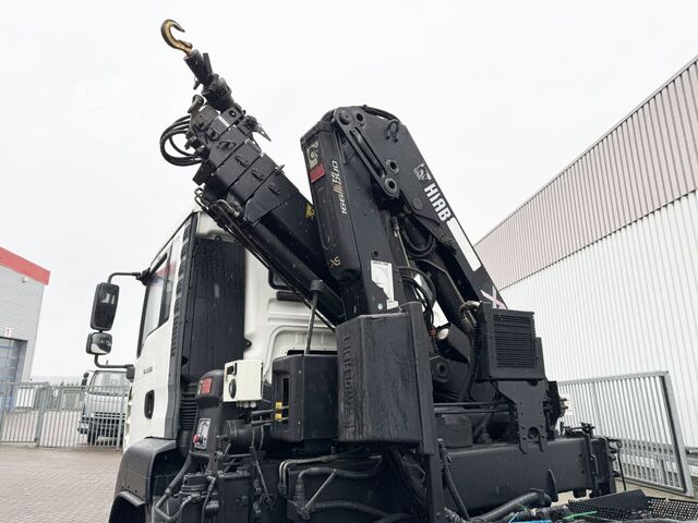 Camion benne à bras amovible MAN TGA 33.350 6X4 BB TGA 33.350 6X4 BB mit Kran Hiab 166 E-3 HiDuo, Funk