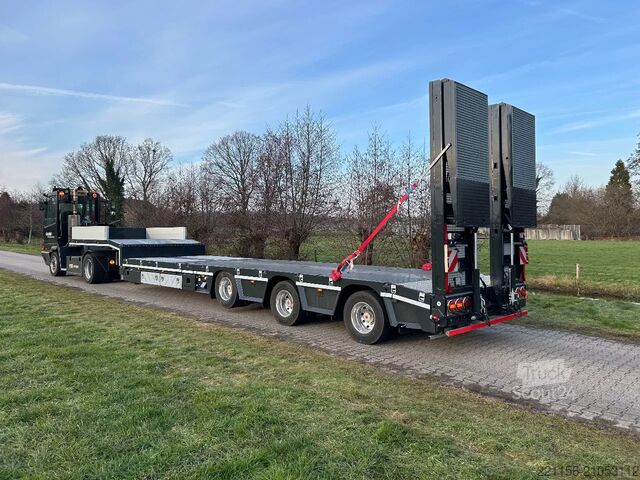 Semi-remorque surbaissée VTR MACHINE LOADER | BRIDGE | DOUBLE RAMPS | ALL ST...