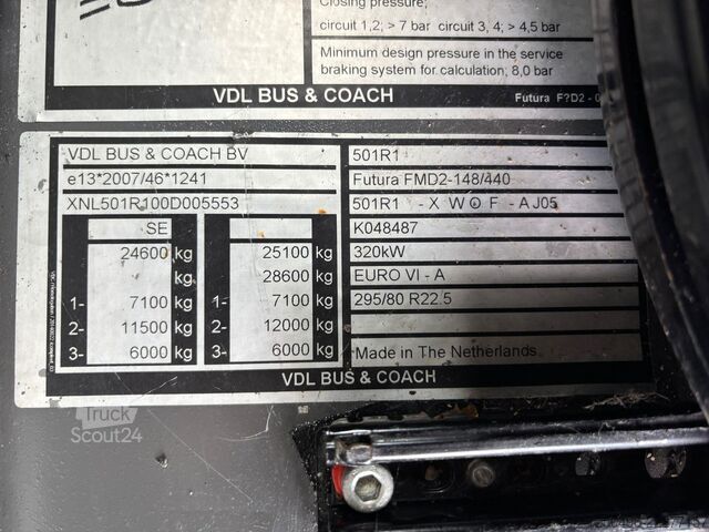 Medzimestský autobus VDL Futura FMD 2-148/440 6x2*4 57 SEATS / AC / AUXI...