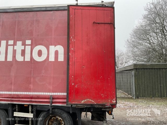 Open semitrailer with tarp  Curtainsider Standard Staplerhalterung