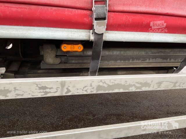 Open semitrailer with tarp  Curtainsider Standard Staplerhalterung