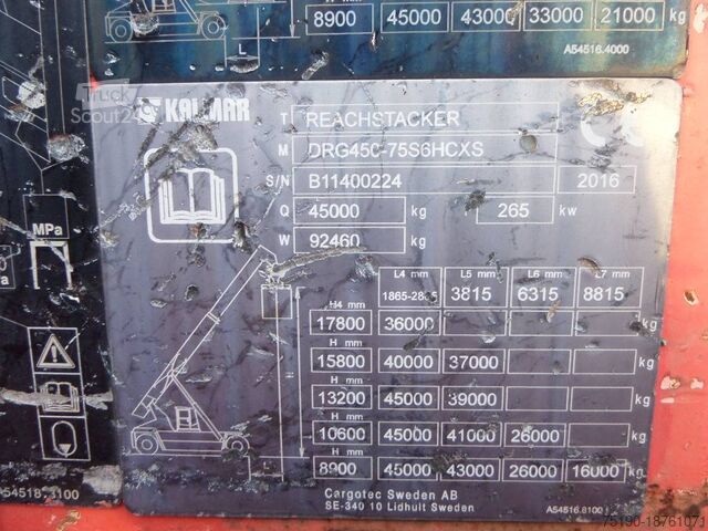Ричстакер Kalmar DRG 450-75 S 6 HCXS