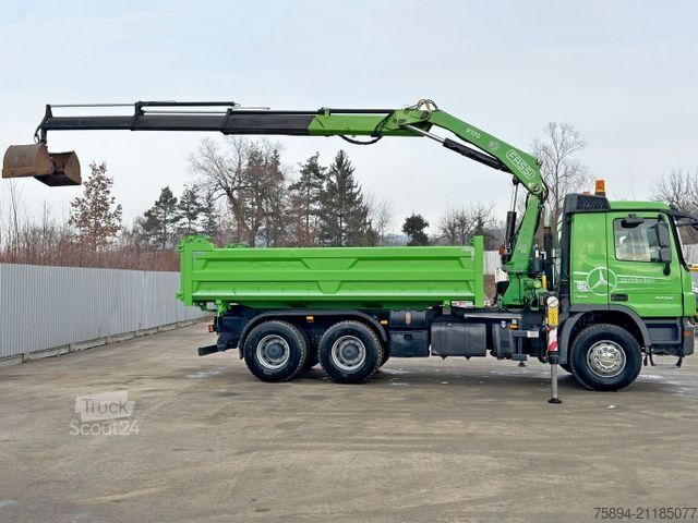 Gru montata su autocarro MERCEDES-BENZ ACTROS 2636* KIPPER 5,20 + BORDMATIC / 6x4