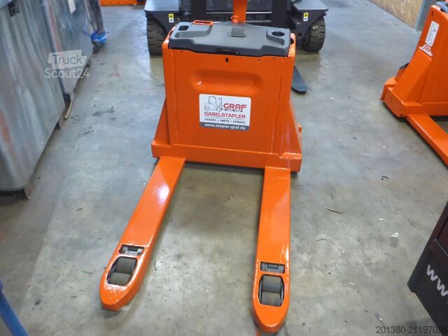 Niederhubwagen Linde T20 Ziegelpaletten