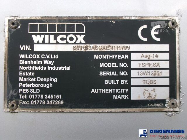 Tipper Wilcox Tipper trailer alu 52 m3 + tarpaulin