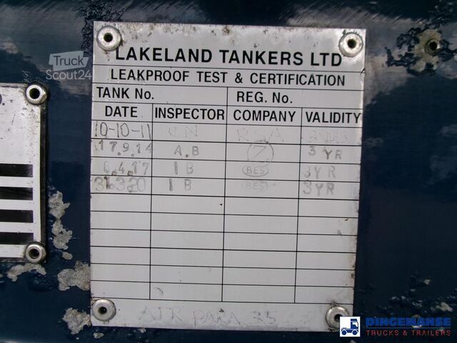 Tank Lakeland Fuel tank alu 42.8 m3 / 6 comp + pump