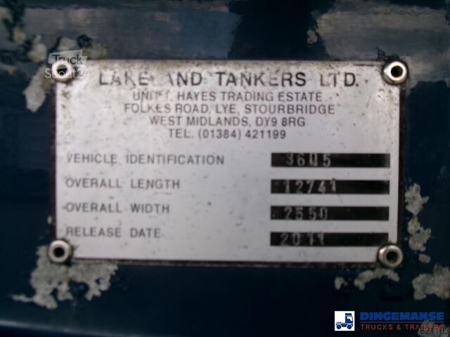Tank Lakeland Fuel tank alu 42.8 m3 / 6 comp + pump