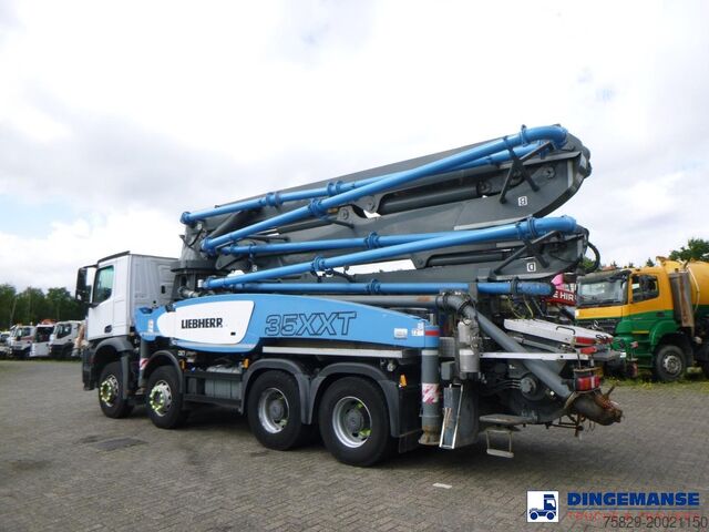 Bomba de hormigón Mercedes Arocs 8x4 Liebherr 35 XXT concrete pump 35 m