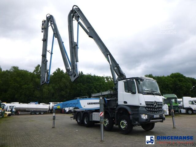 Bomba de hormigón Mercedes Arocs 8x4 Liebherr 35 XXT concrete pump 35 m