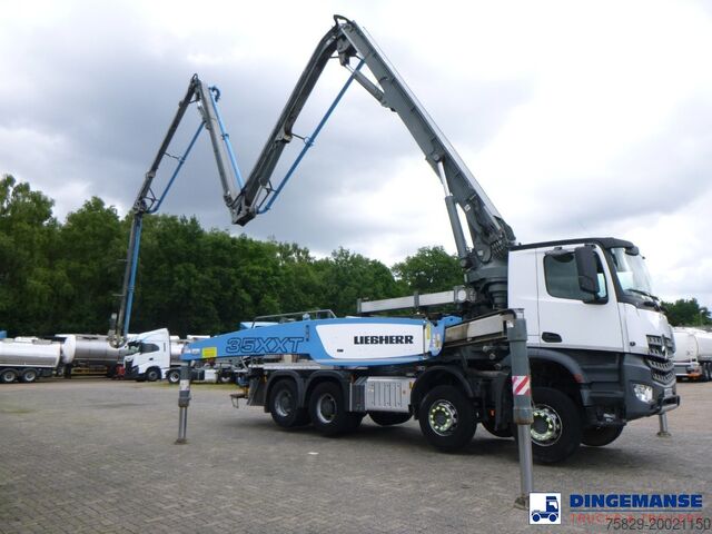 Bomba de hormigón Mercedes Arocs 8x4 Liebherr 35 XXT concrete pump 35 m