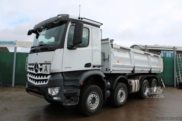 Trójstronna wywrotka MERCEDES-BENZ 3545 8x4 BB RETARDER BORDMATIK AHK Nr.: 380