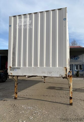 Växlflak med boxstruktur Krone BDF Wechselkoffer Stahl Türen 2015