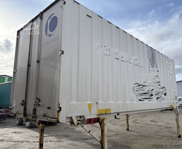 Växlflak med boxstruktur Krone BDF Wechselkoffer Stahl Türen 2015