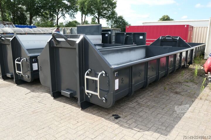 Camião porta-contentores de gancho  alga AB, 12m³, Türen, Stahl, Mehrfach auf Lager