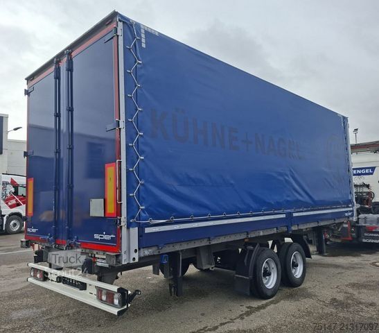 Remorcă deschisă cu prelată SPIER Tandem Anhänger Türen vorne-Durchladeverzinkt