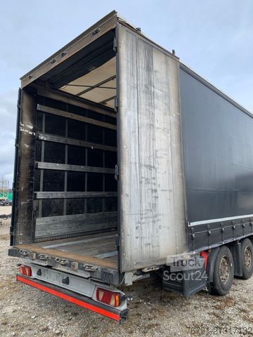 Semiremorcă deschisă cu prelată KÖGEL SN 24 Mega_ Hubdach_ Liftachse_ SAF