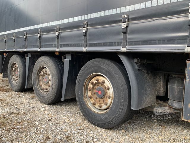 Semiremorcă deschisă cu prelată KÖGEL SN 24 Mega_ Hubdach_ Liftachse_ SAF