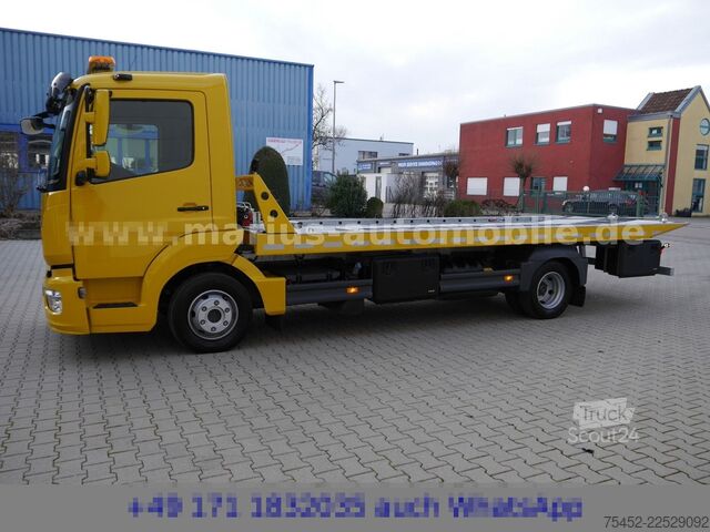 Dodávka na prepravu áut MERCEDES-BENZ Atego 818 Autotransporter/Schiebeplatea / Klima