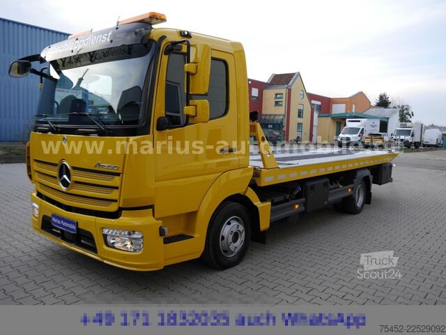 Dodávka na prepravu áut MERCEDES-BENZ Atego 818 Autotransporter/Schiebeplatea / Klima