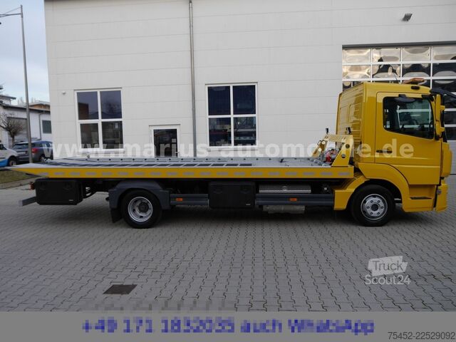 Dodávka na prepravu áut MERCEDES-BENZ Atego 818 Autotransporter/Schiebeplatea / Klima