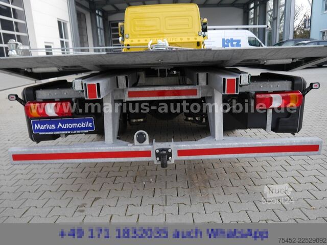 Dodávka na prepravu áut MERCEDES-BENZ Atego 818 Autotransporter/Schiebeplatea / Klima