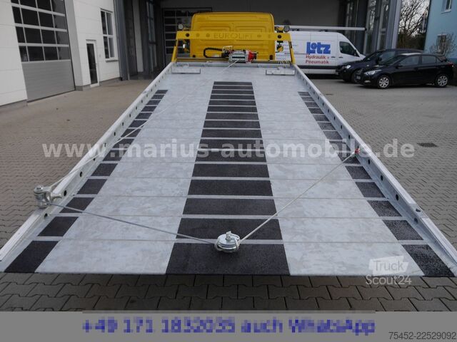 Dodávka na prepravu áut MERCEDES-BENZ Atego 818 Autotransporter/Schiebeplatea / Klima