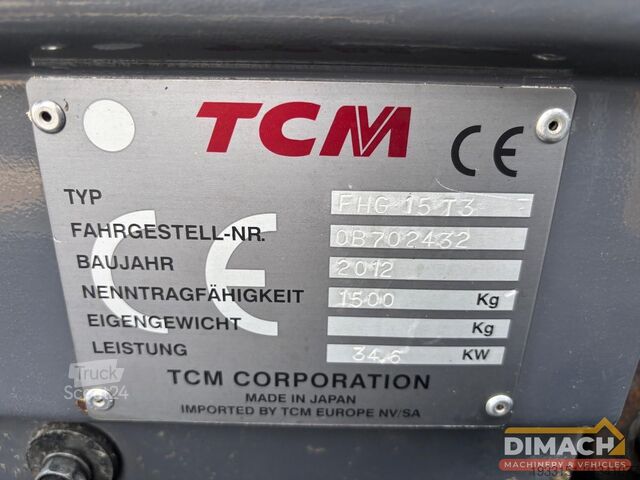 Wózek widłowy TCM FHG15T3 Duplex mast - freelift - LPG - TOP cond...