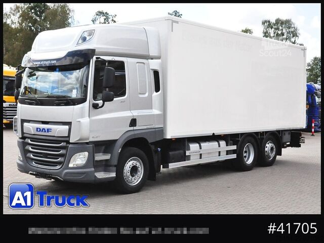 Dobozos teherautó DAF CF 450 LL LBW, Lift-Lenkachse, L 7,4m. H 2,6m
