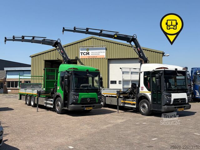 Autokrāna kravas automašīna Renault D 320 6X2 HIAB 111 + REMOTE / RETARDER 161.692km