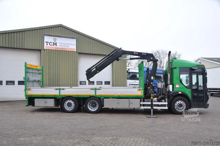 Autokrāna kravas automašīna Renault D 320 6X2 HIAB 111 + REMOTE / RETARDER 161.692km