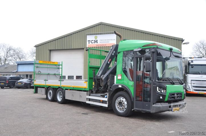 Autokrāna kravas automašīna Renault D 320 6X2 HIAB 111 + REMOTE / RETARDER 161.692km