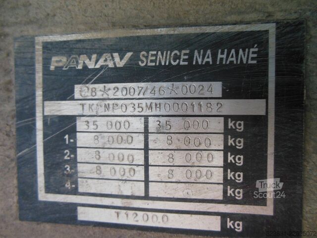 Naczepa z podestem roboczym PANAV NP035M, ORIGINAL PLATTFORM, 2 X LIFTACHSE