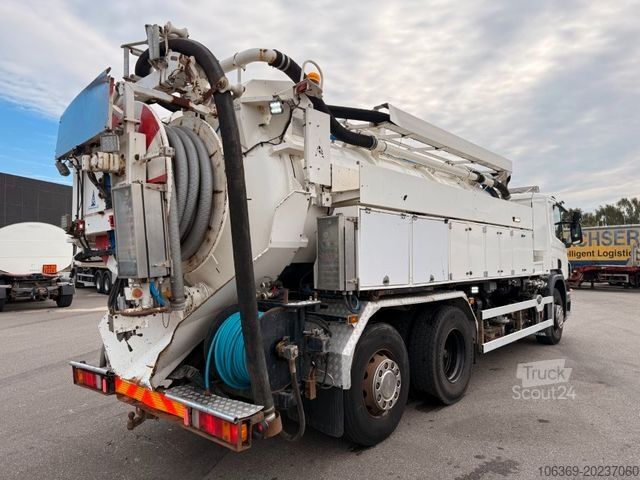 Vakuuminė cisterna sunkvežimis SCANIA P380 LB 6x24 Hvidtved Larsen FlexLine 310