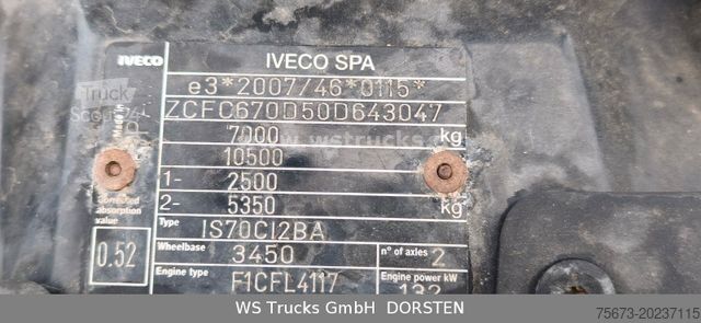 Kühltransporter IVECO Daily Kress Rohrbahn Einzelkabine 70 C