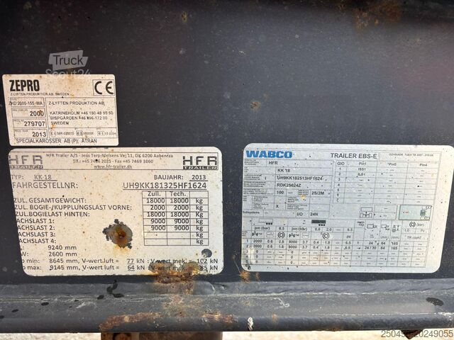 Transporte em frigorífico/congelador HFR KK18 Thermo King CT-10 / 5440 hours / box L=707...