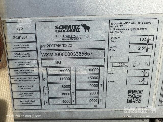 Odprta polprikolica s ponjavo Schmitz Cargobull Curtainsider Standard
