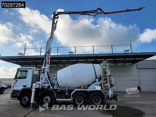 Pompe à béton Mercedes Actros 3241 8X4 7m3 Putzmeister PUMI Big-Axle S...