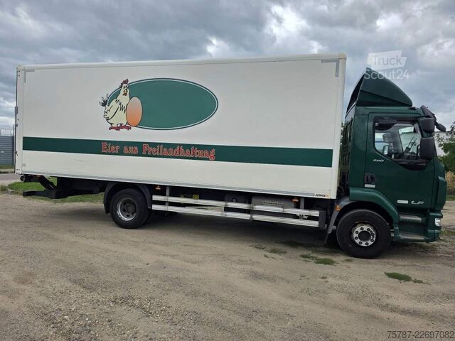 Kutu kamyonu DAF LF 260 Koffer 14 Tonner, LK,BW, Rückfahrkamera