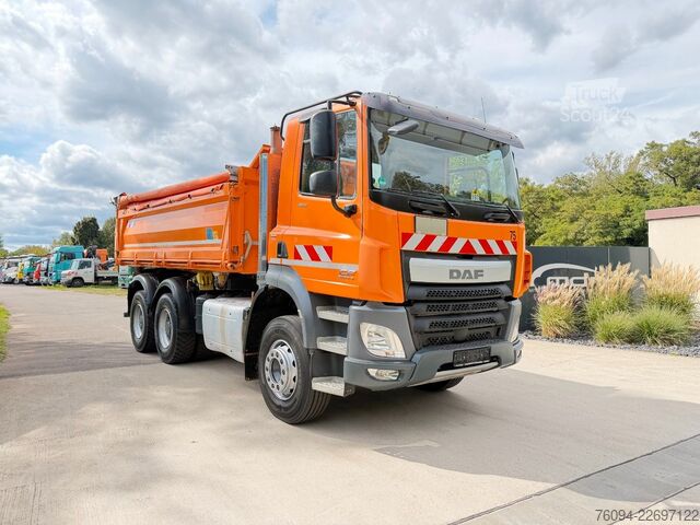 Pašizgāzējs kravas automašīna DAF CF 460 6x4 MEILLER Kipper Bordmatik AHK