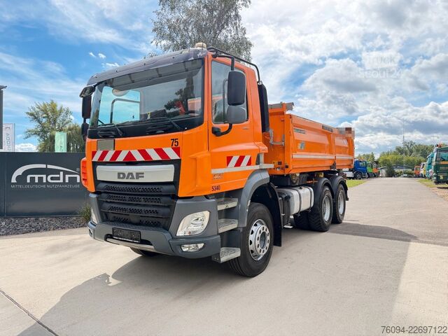 Pašizgāzējs kravas automašīna DAF CF 460 6x4 MEILLER Kipper Bordmatik AHK