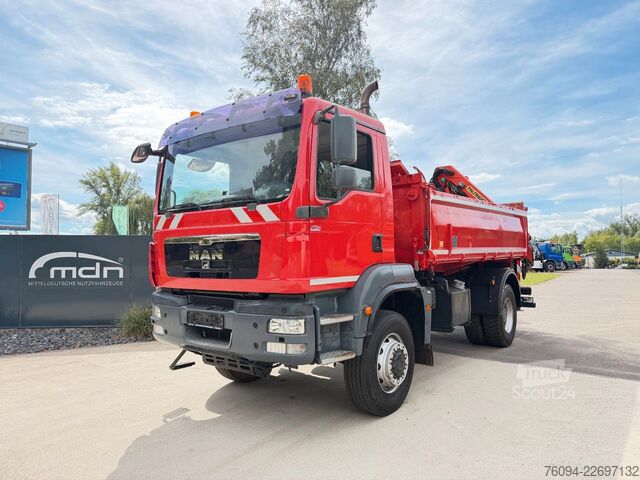 Sklápěcí vůz MAN TGM 18.290 4x4 Kipper KRAN 14m FUNK AHK