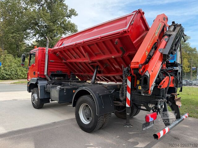 Sklápěcí vůz MAN TGM 18.290 4x4 Kipper KRAN 14m FUNK AHK