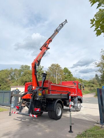 Sklápěcí vůz MAN TGM 18.290 4x4 Kipper KRAN 14m FUNK AHK