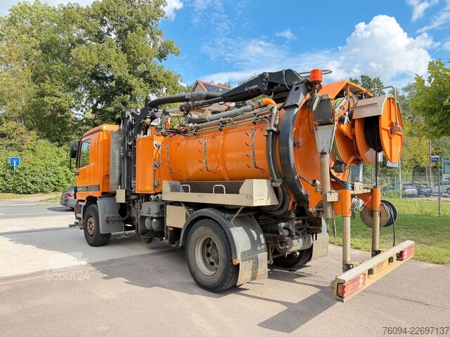 Vakuuminė cisterna sunkvežimis MERCEDES-BENZ Actros 1840 Kaiser Saug-Druck Kombi 2-WEGE