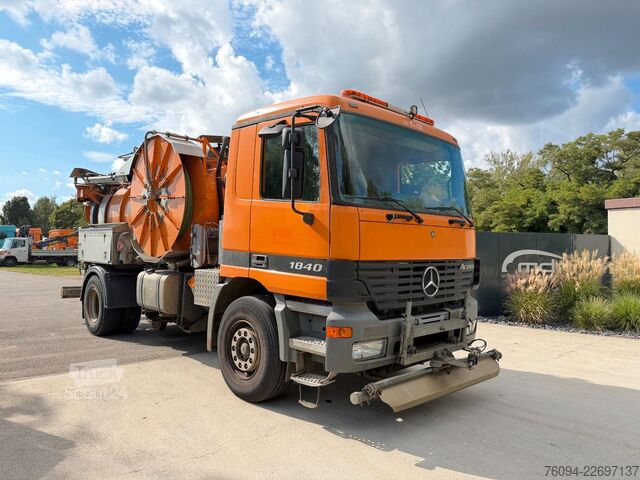 Vakuuminė cisterna sunkvežimis MERCEDES-BENZ Actros 1840 Kaiser Saug-Druck Kombi 2-WEGE