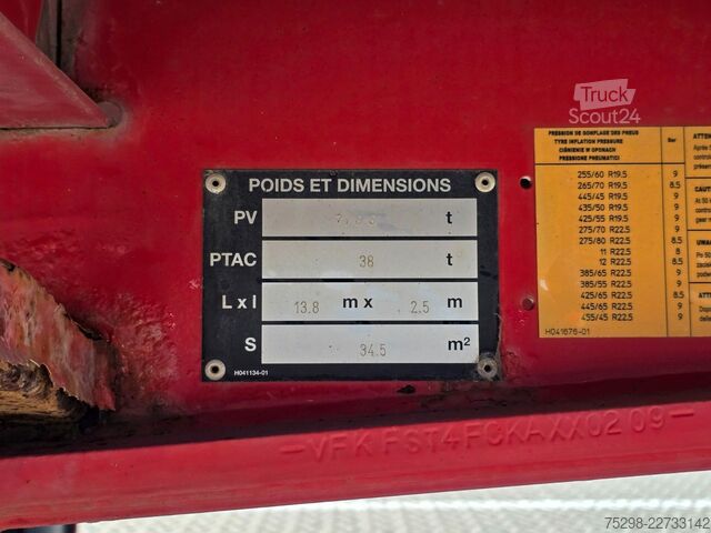 Auflieger FRUEHAUF FST4FC | Lenkachse | Mit Fernbedienung