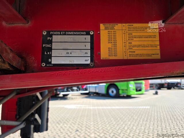 Auflieger FRUEHAUF FST4FC | Lenkachse | Mit Fernbedienung