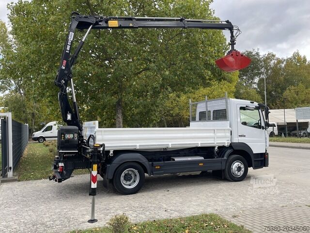 Trīspusējs kravas pašizgāzējs mercedes-benz Atego 1224 Dreiseitenkipper Kran Greifer *Klima*