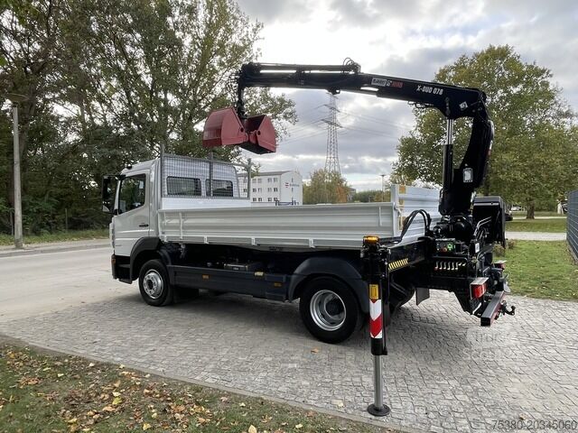 Trīspusējs kravas pašizgāzējs mercedes-benz Atego 1224 Dreiseitenkipper Kran Greifer *Klima*